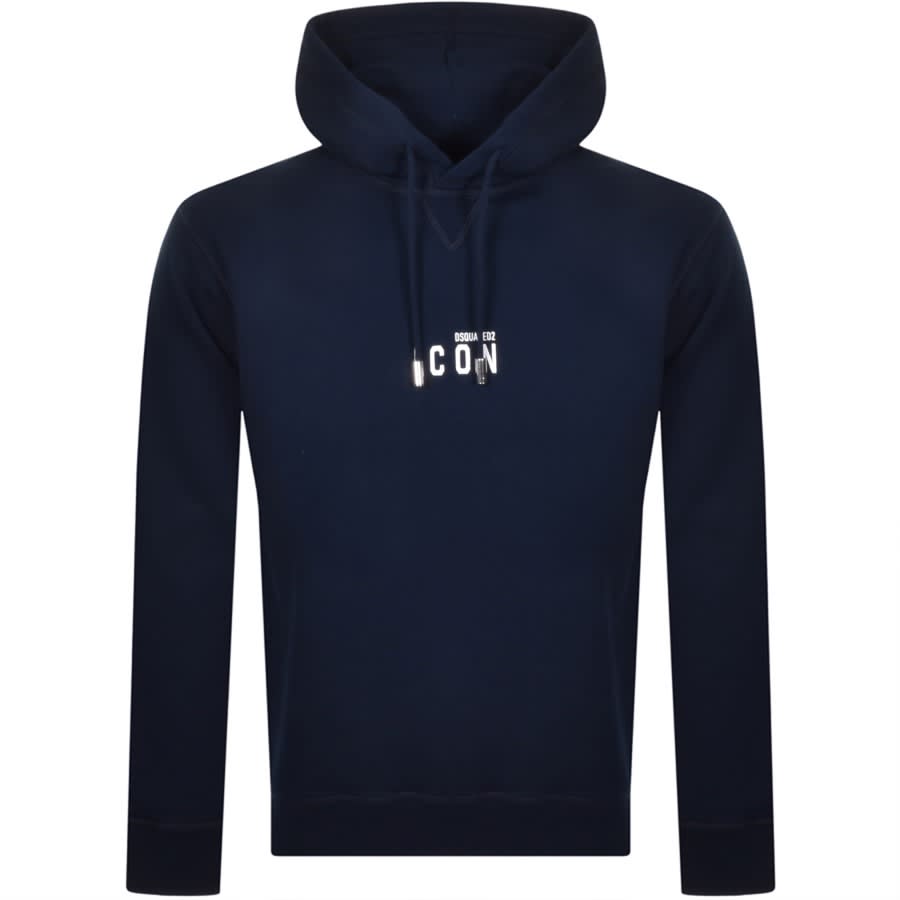 Alternative Image for ProductDSQUARED2 Mini Icon Logo Hoodie Navy1