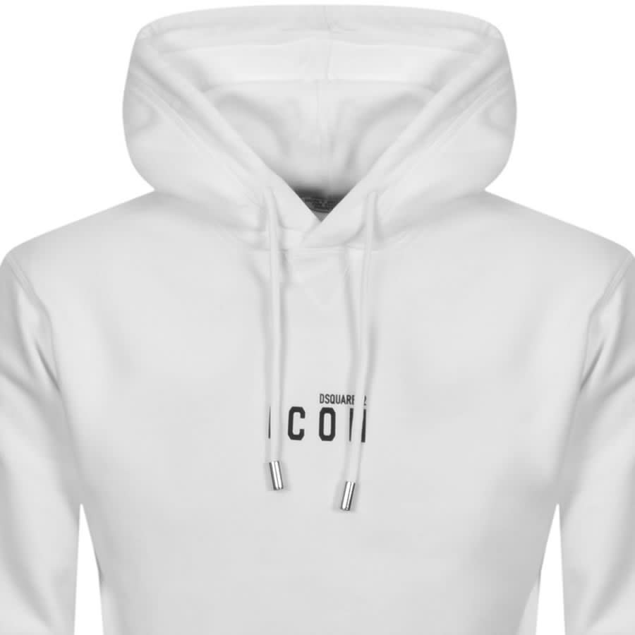 Alternative Image for ProductDSQUARED2 Mini Icon Logo Hoodie White2