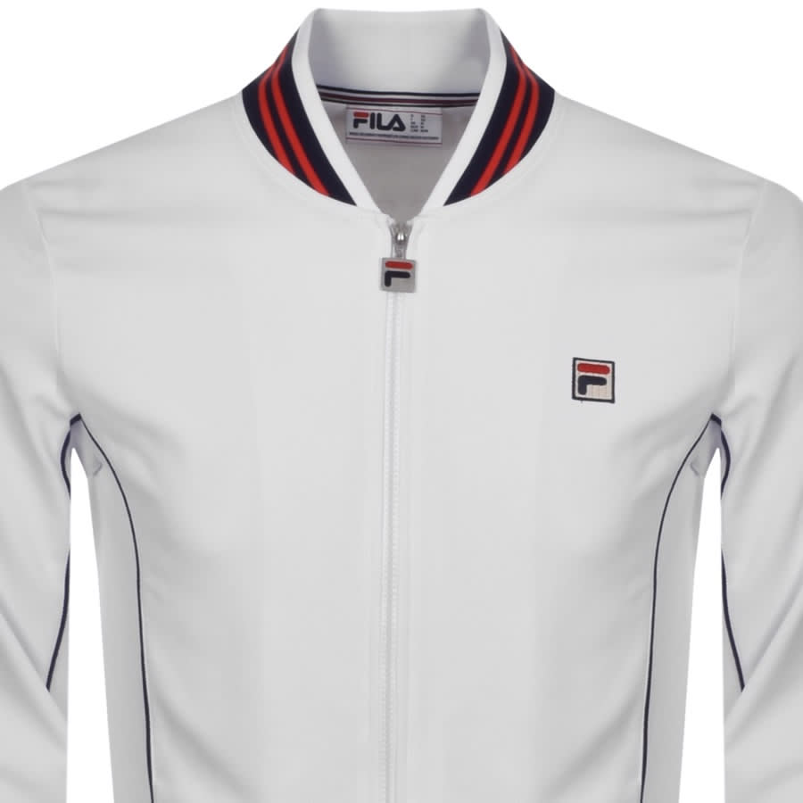 Alternative Image for ProductFila Vintage Baranci Piped Full Zip Track Top Whit2