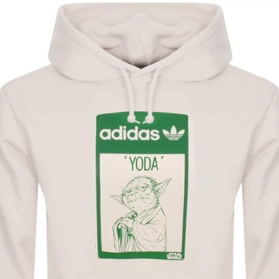 Alternative Image for Productadidas Originals X Star Wars Yoda Hoodie Cream2