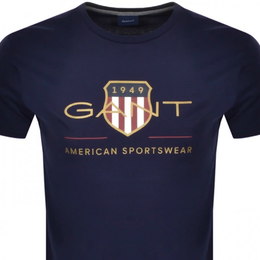 Alternative Image for ProductGant Original Shield Crest T Shirt Navy2