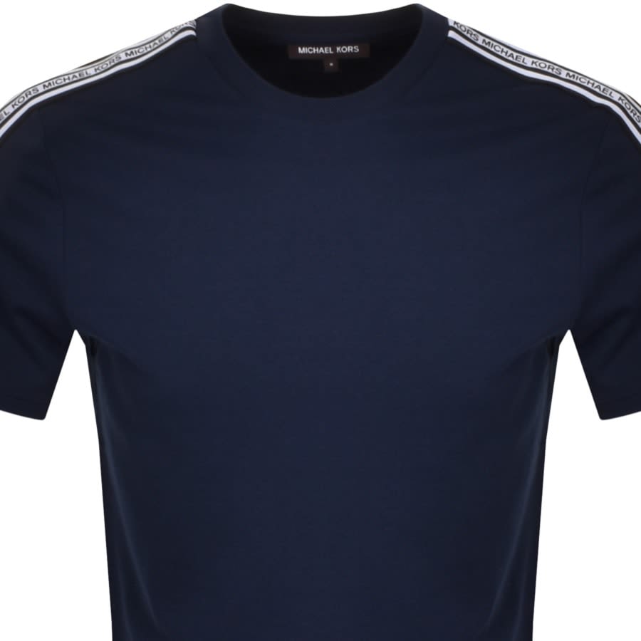 Alternative Image for ProductMichael Kors Logo Tape T Shirt Navy2