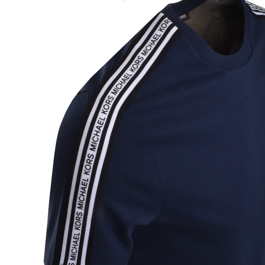 Alternative Image for ProductMichael Kors Logo Tape T Shirt Navy3