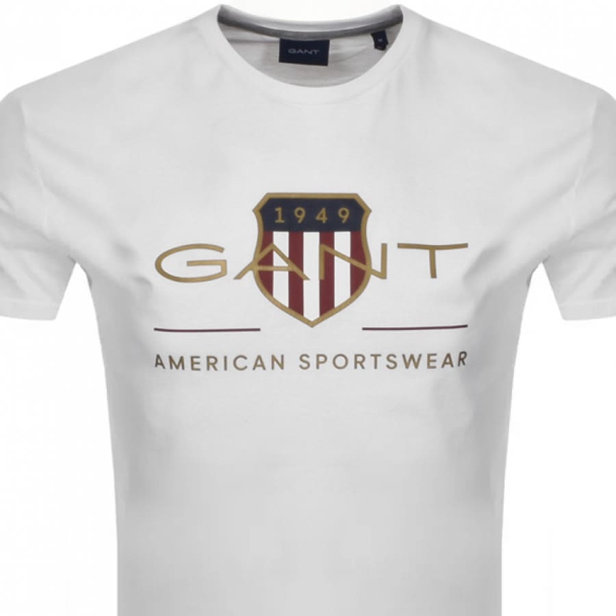 Alternative Image for ProductGant Original Shield Crest T Shirt White2