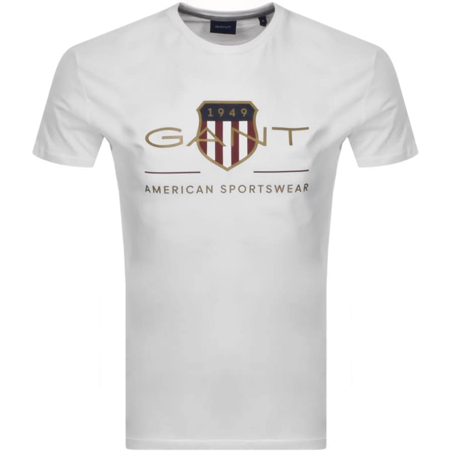 Alternative Image for ProductGant Original Shield Crest T Shirt White1