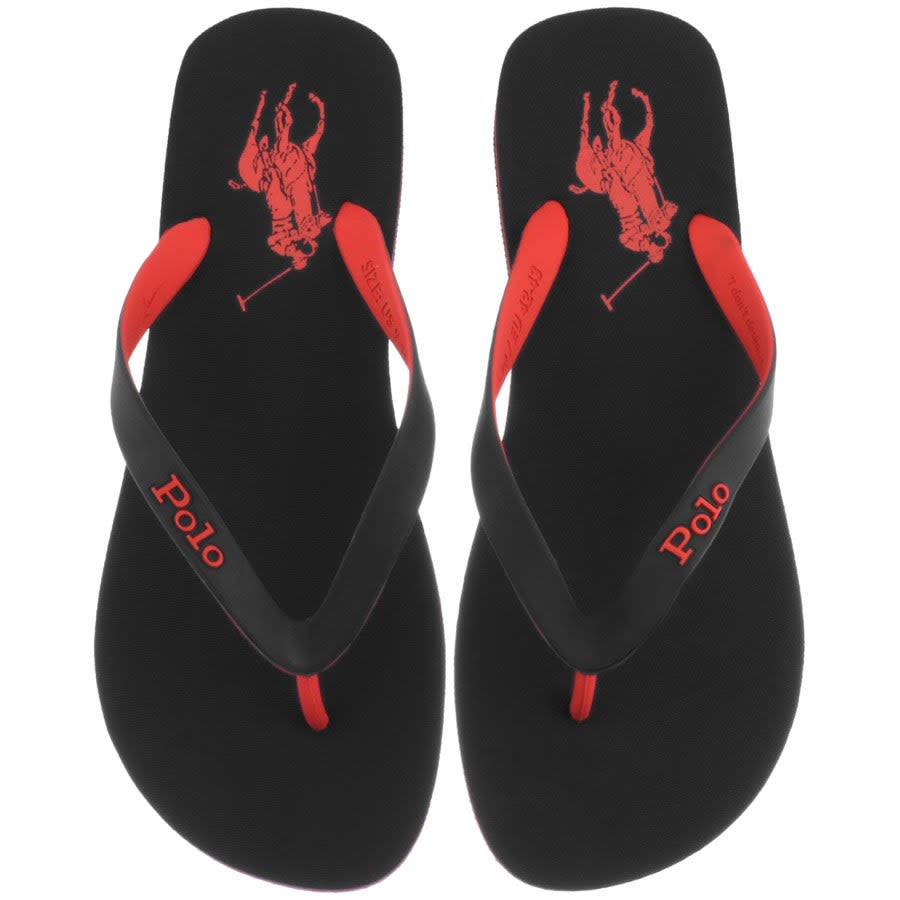 Alternative Image for ProductRalph Lauren Bolt Flip Flops Black1