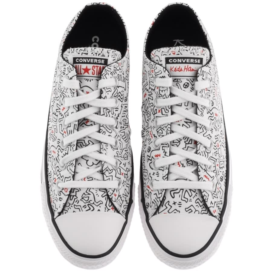 Alternative Image for ProductConverse X Keith Haring Canvas Trainers White3