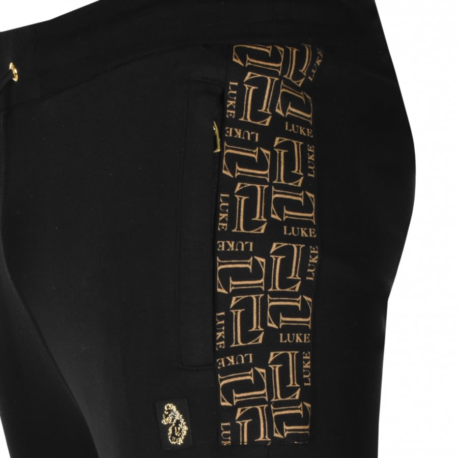 Alternative Image for ProductLuke 1977 Hibbitt Taped Jogging Bottoms Black3