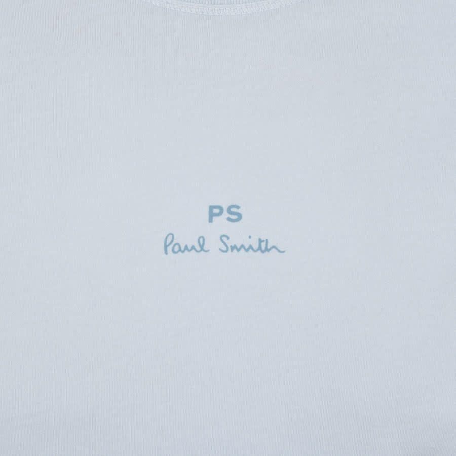 Alternative Image for ProductPS By Paul Smith Logo Stack T Shirt Blue3