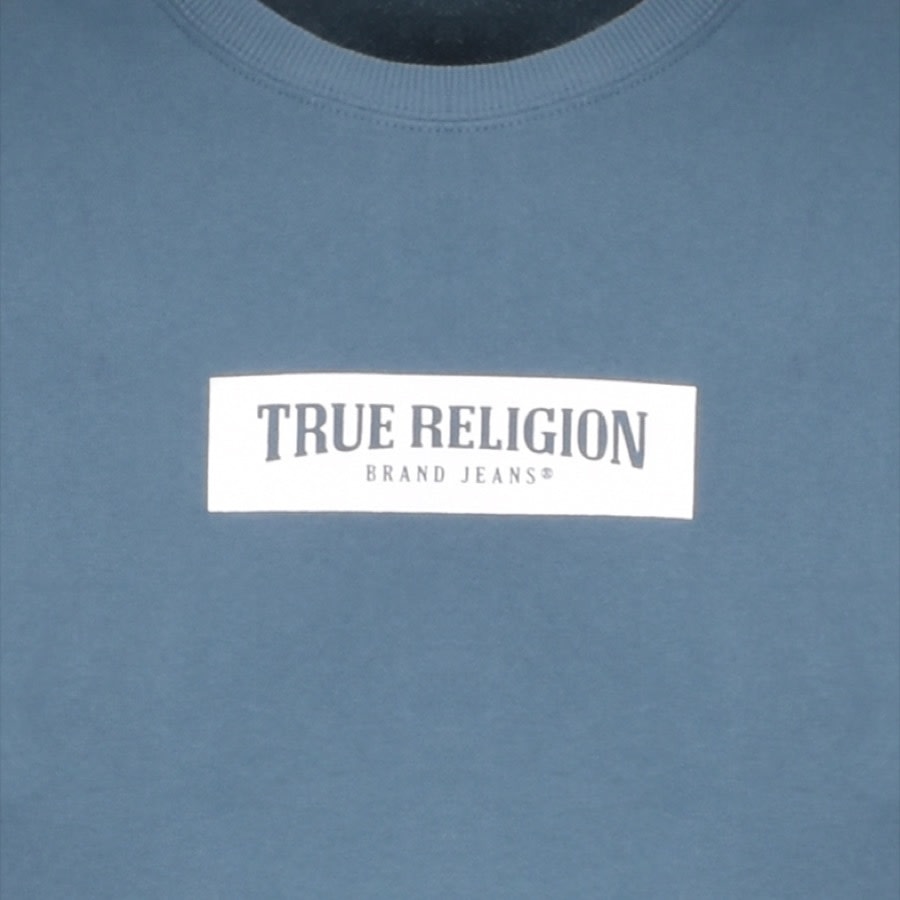 Alternative Image for ProductTrue Religion Crew Neck Sweatshirt Blue3