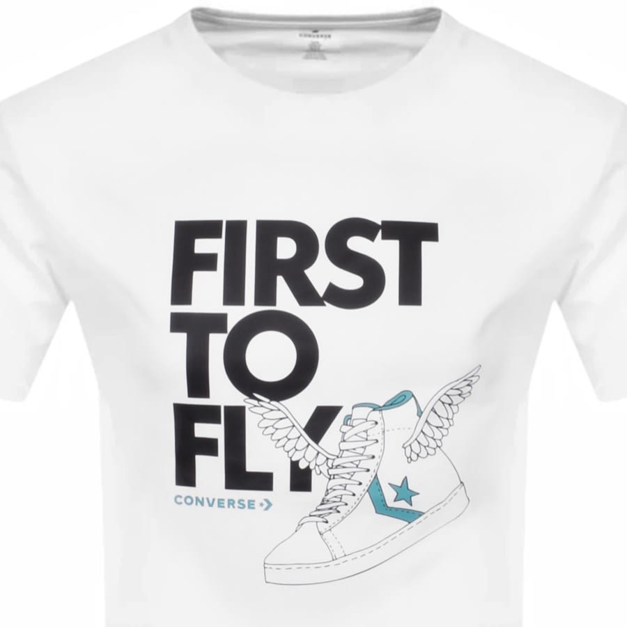 Alternative Image for ProductConverse First To Fly Logo T Shirt White2