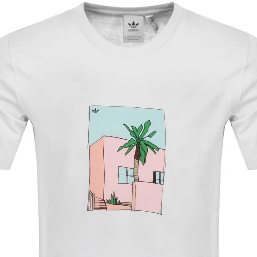 Alternative Image for Productadidas Originals Hand Drawn T Shirt White2