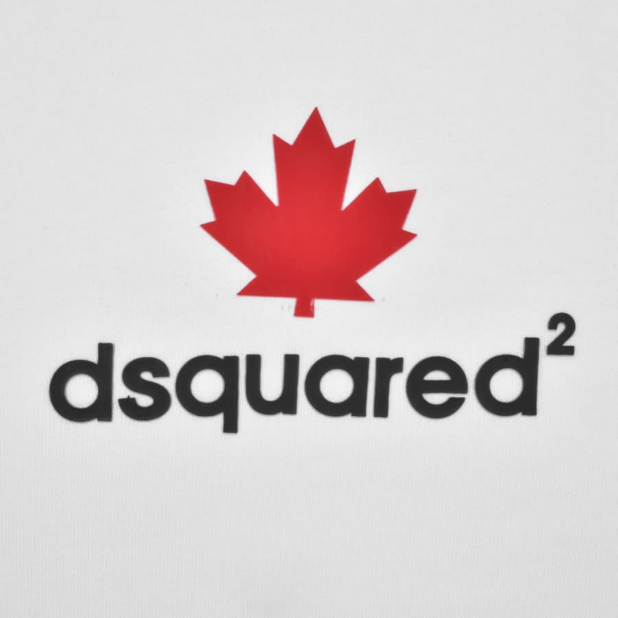 Alternative Image for ProductDSQUARED2 Mini Leaf Logo Hoodie White3