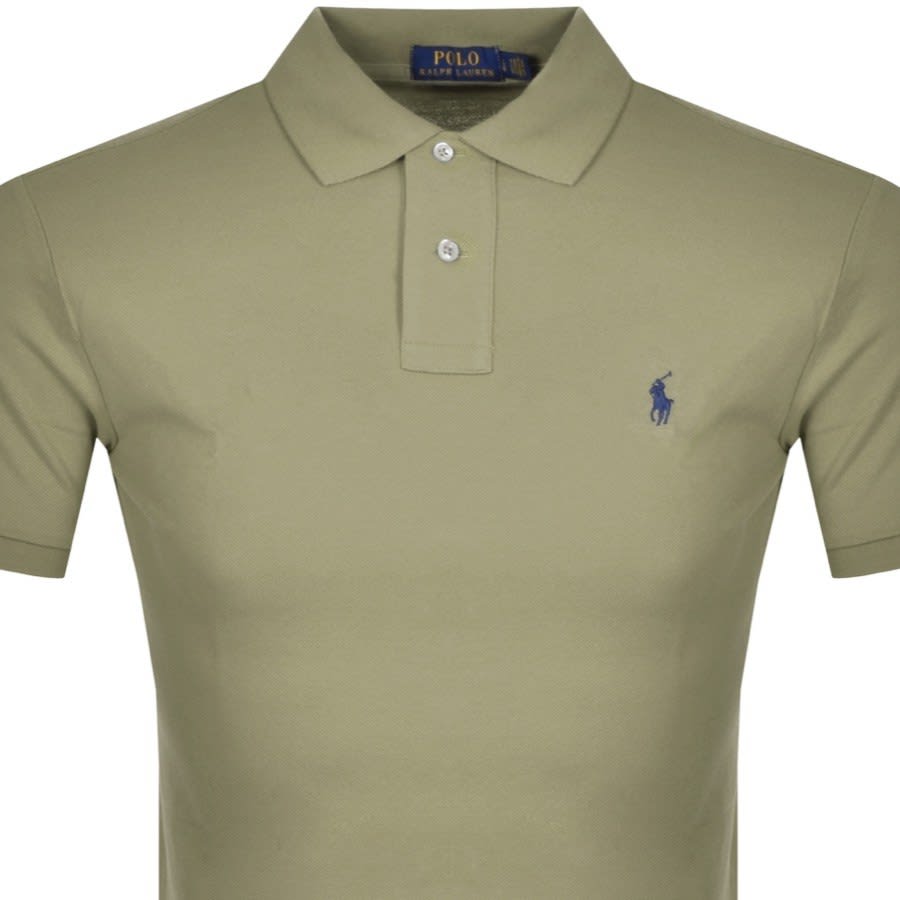 Alternative Image for ProductRalph Lauren Slim Fit Polo T Shirt Khaki2