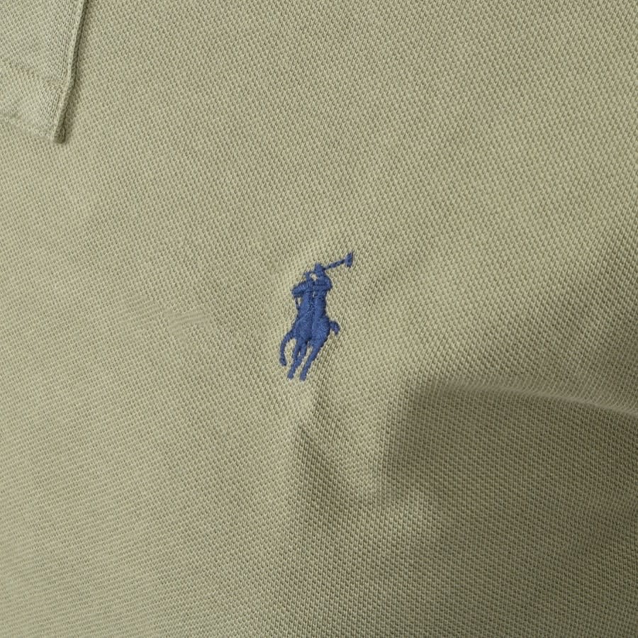 Alternative Image for ProductRalph Lauren Slim Fit Polo T Shirt Khaki3