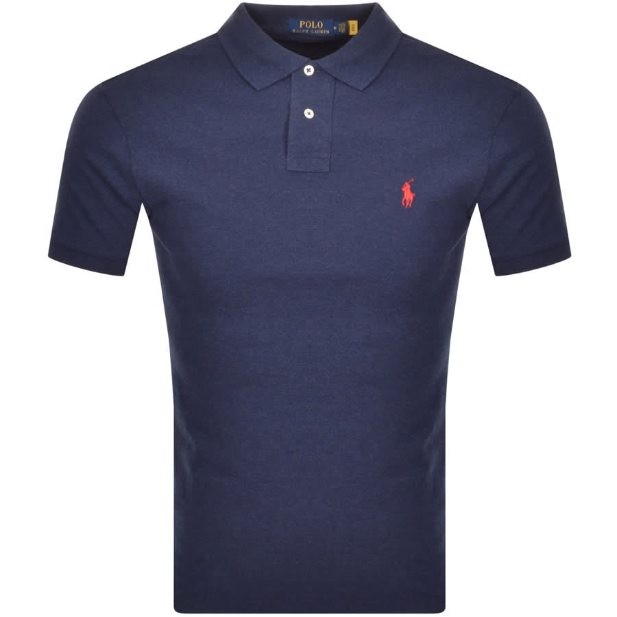 Alternative Image for ProductRalph Lauren Slim Fit Polo T Shirt Navy1