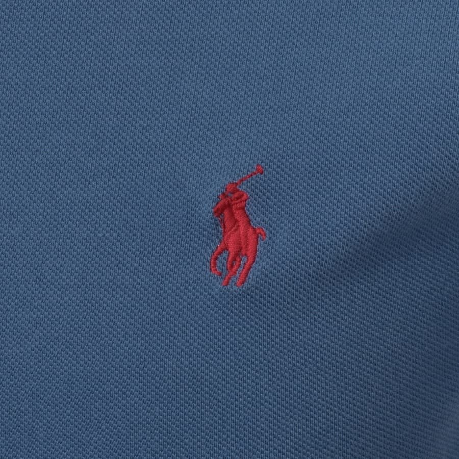 Alternative Image for ProductRalph Lauren Slim Fit Polo T Shirt Blue3