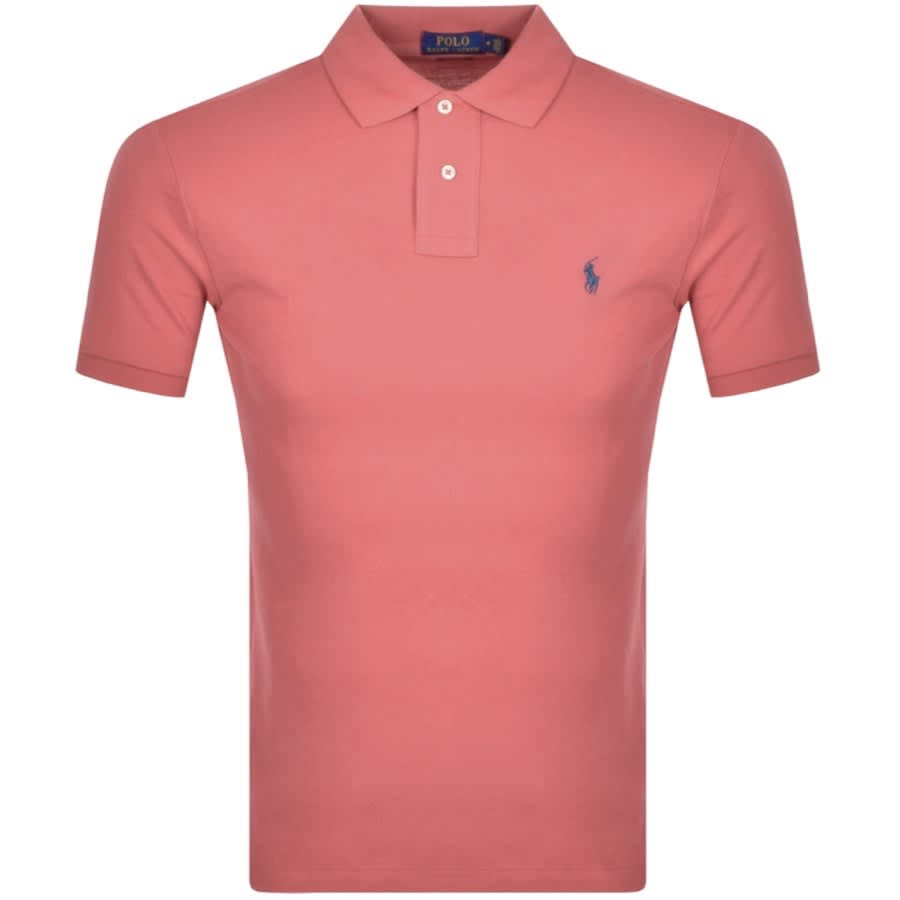 Alternative Image for ProductRalph Lauren Slim Fit Polo T Shirt Pink1