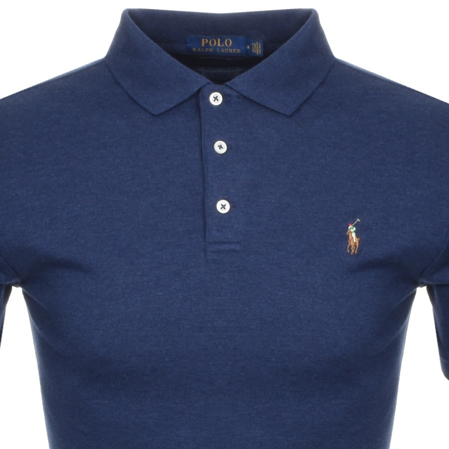 Alternative Image for ProductRalph Lauren Slim Fit Polo T Shirt Navy2