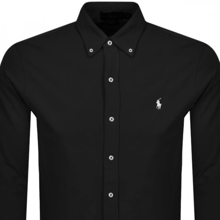 Alternative Image for ProductRalph Lauren Featherweight Mesh Shirt Black2