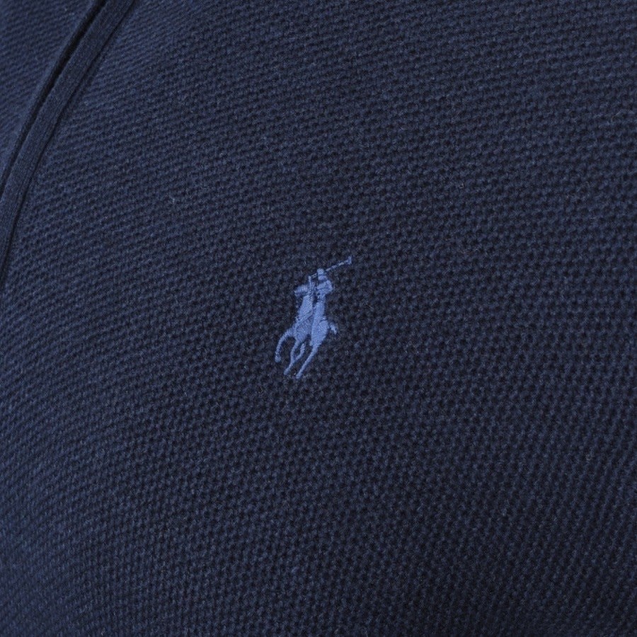 Alternative Image for ProductRalph Lauren Half Zip Waffle Knit Jumper Navy3