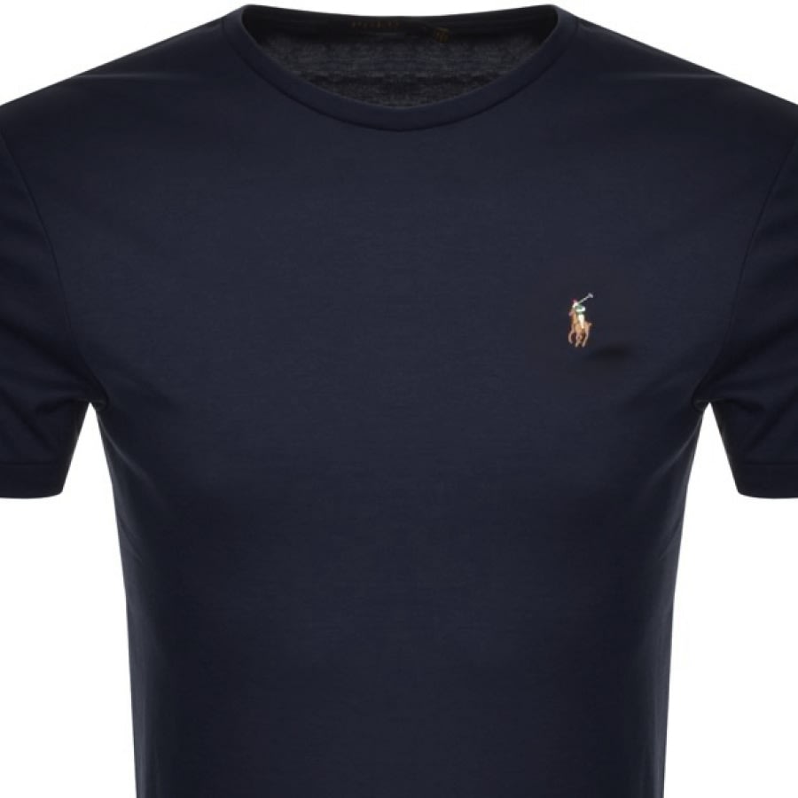 Alternative Image for ProductRalph Lauren Pima Crew Neck T Shirt Navy2