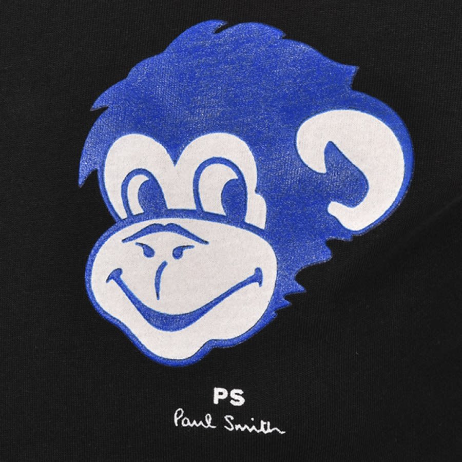 Alternative Image for ProductPS By Paul Smith Blue Monkey T Shirt Black3