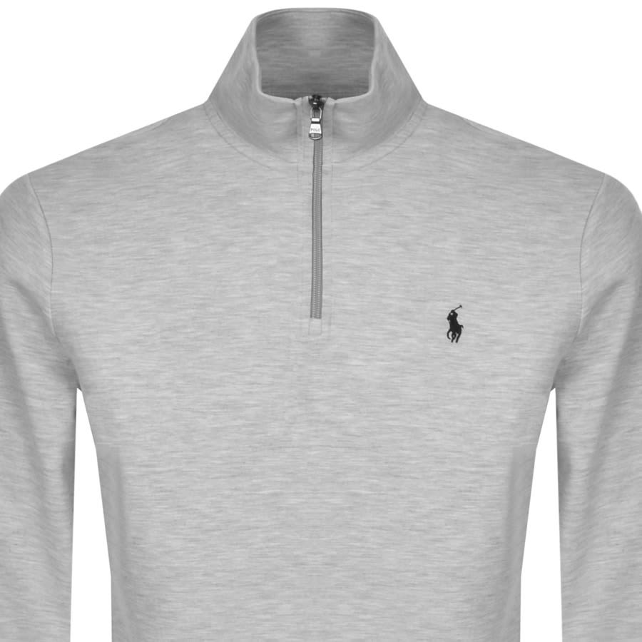 Alternative Image for ProductRalph Lauren Long Sleeve Half Zip Sweatshirt Grey2