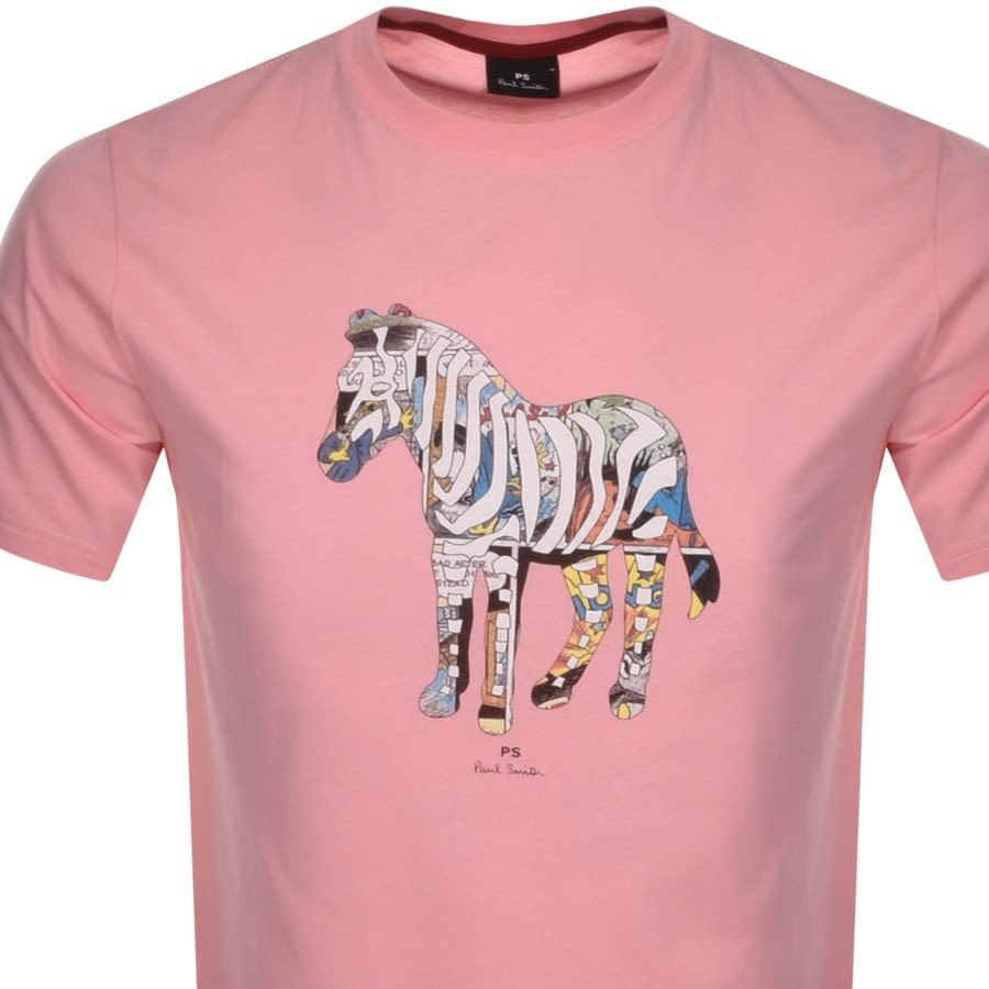 Alternative Image for ProductPS By Paul Smith Multi Zebra T Shirt Pink2