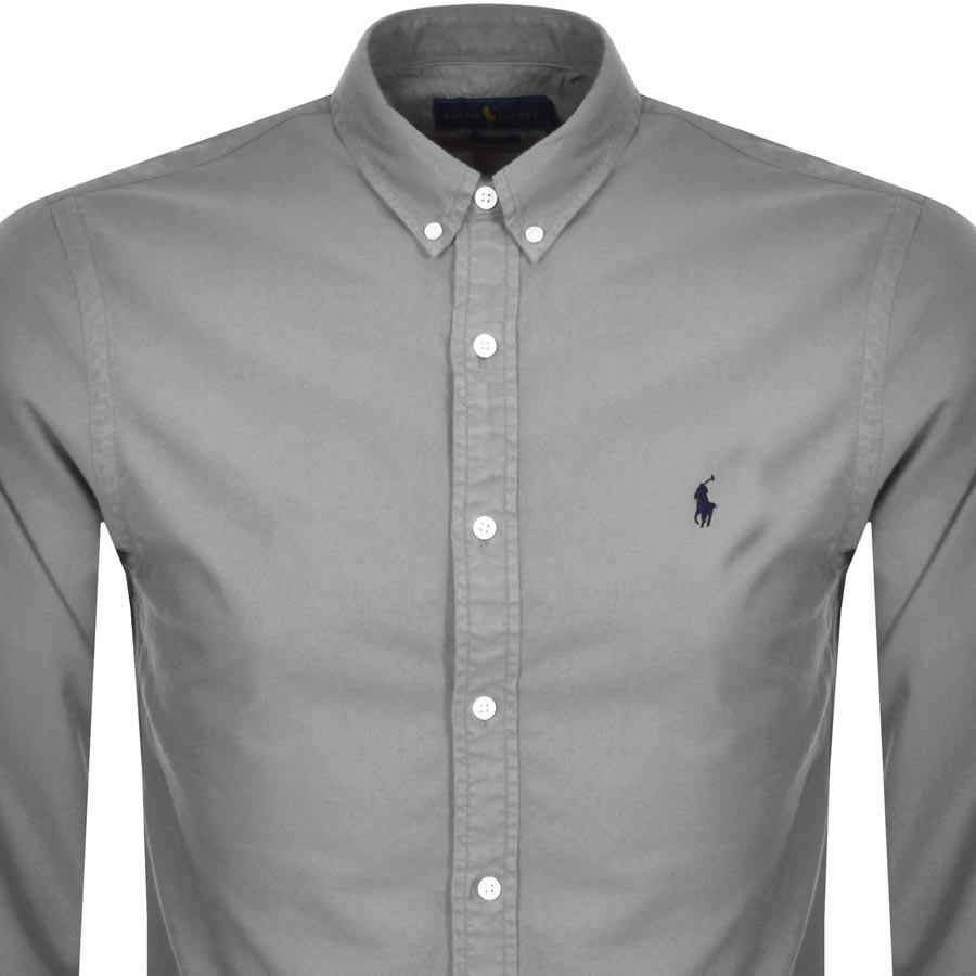 Alternative Image for ProductRalph Lauren Oxford Long Sleeved Shirt Grey2