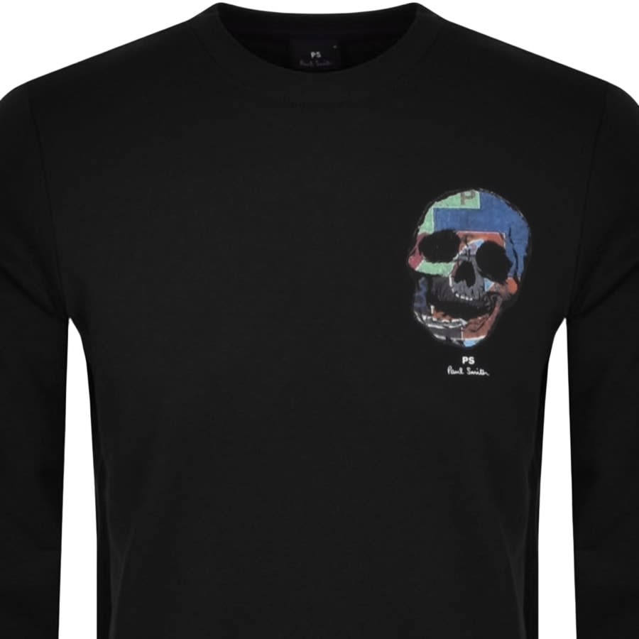 Alternative Image for ProductPS By Paul Smith Skull Logo Sweatshirt Black2