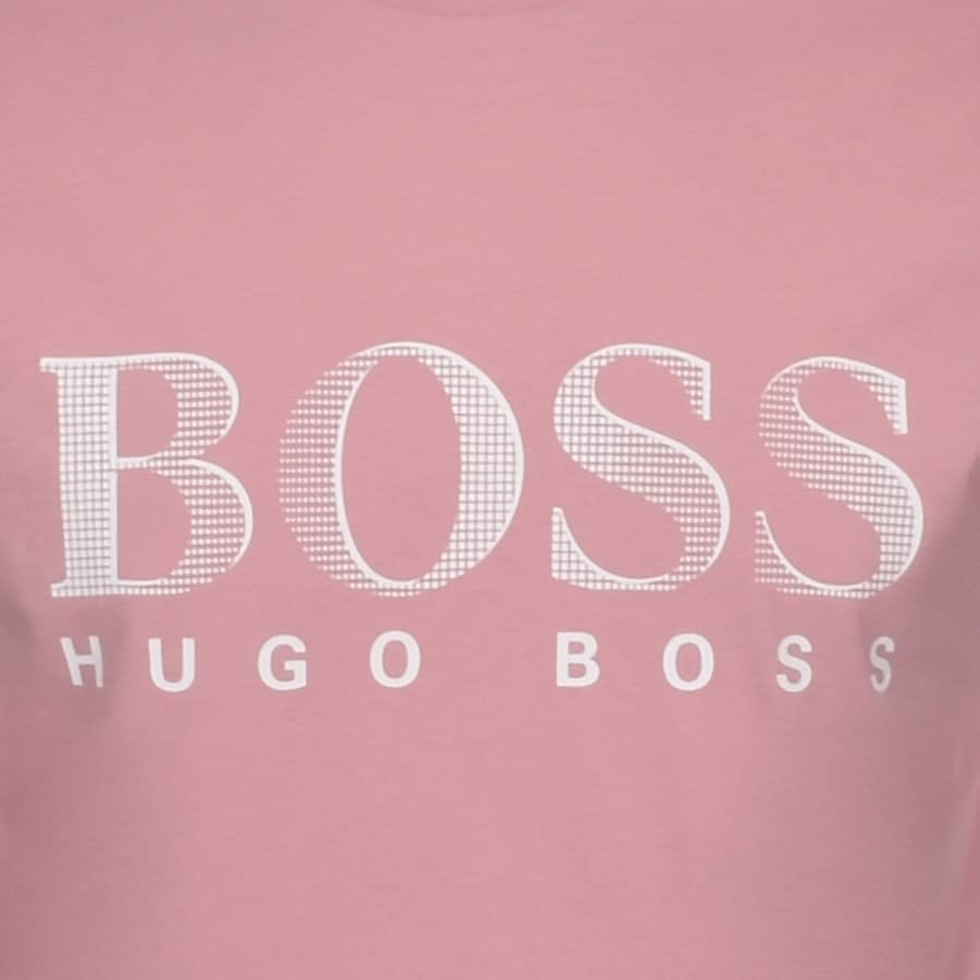 Alternative Image for ProductBOSS UV Protection Logo T Shirt Pink3
