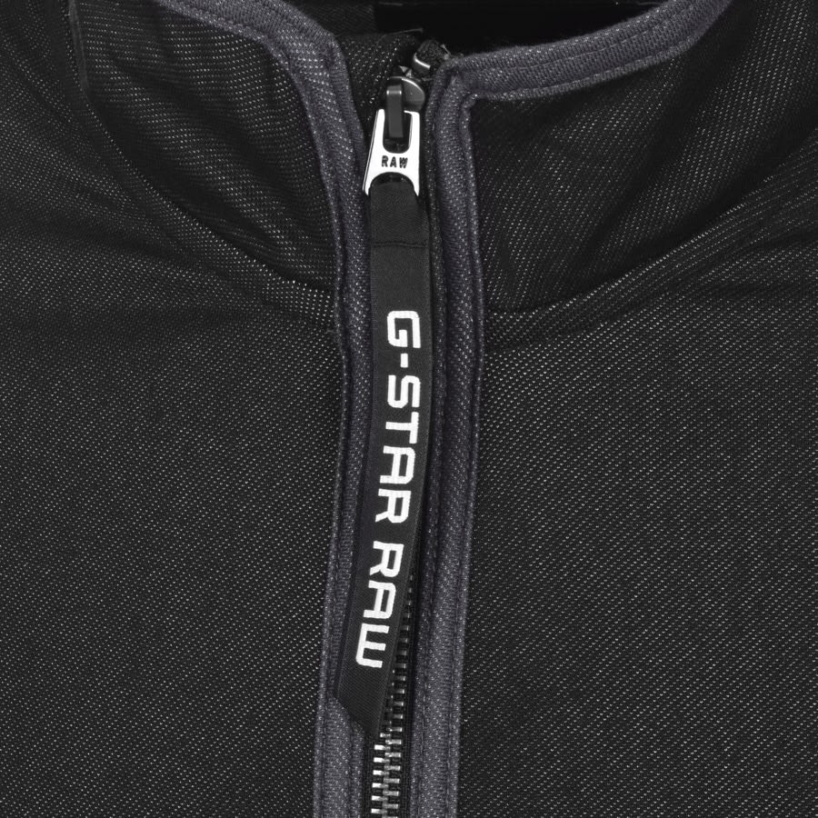 Alternative Image for ProductG Star Raw Half Zip Tweeter Sweatshirt Black3