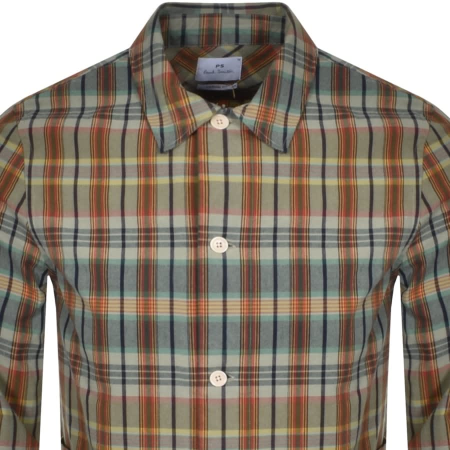 Alternative Image for ProductPS By Paul Smith Pocket Casual Shirt Green2
