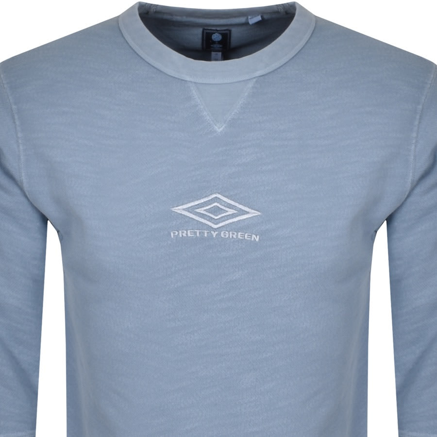 Alternative Image for ProductPretty Green X Umbro Logo Sweatshirt Blue2