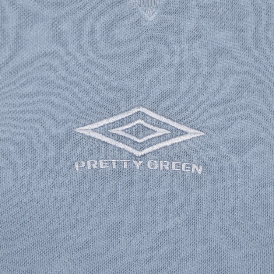 Alternative Image for ProductPretty Green X Umbro Logo Sweatshirt Blue3