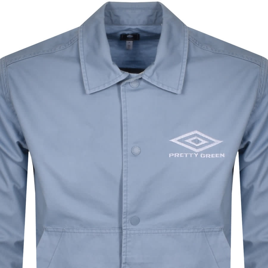 Alternative Image for ProductPretty Green X Umbro Overshirt Jacket Blue2