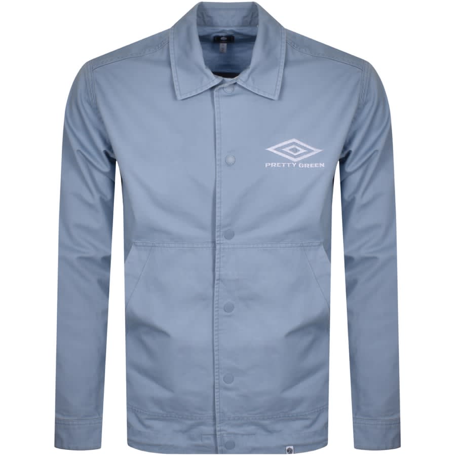 Alternative Image for ProductPretty Green X Umbro Overshirt Jacket Blue1