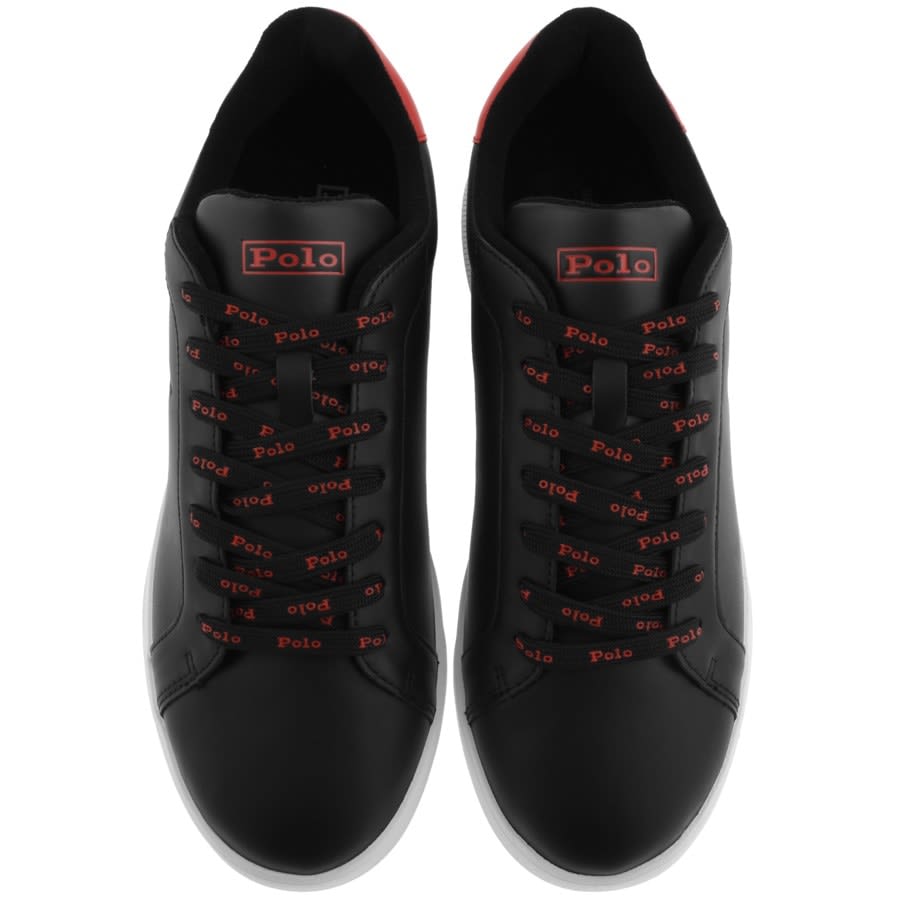 Alternative Image for ProductRalph Lauren Heritage Court Trainers Black3