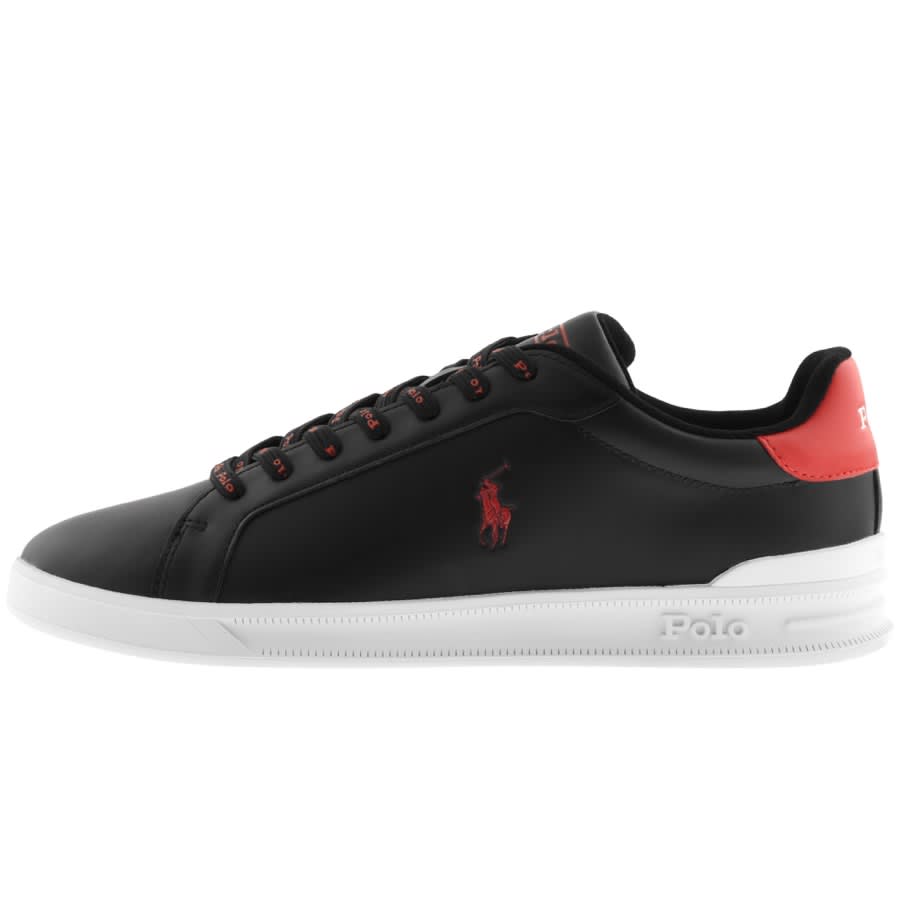 Alternative Image for ProductRalph Lauren Heritage Court Trainers Black1