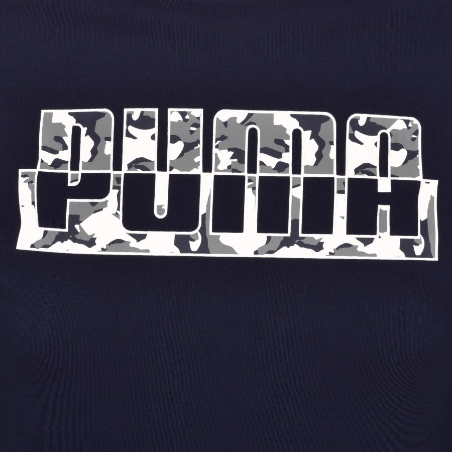 Alternative Image for ProductPuma Core Camouflage Logo T Shirt Navy3
