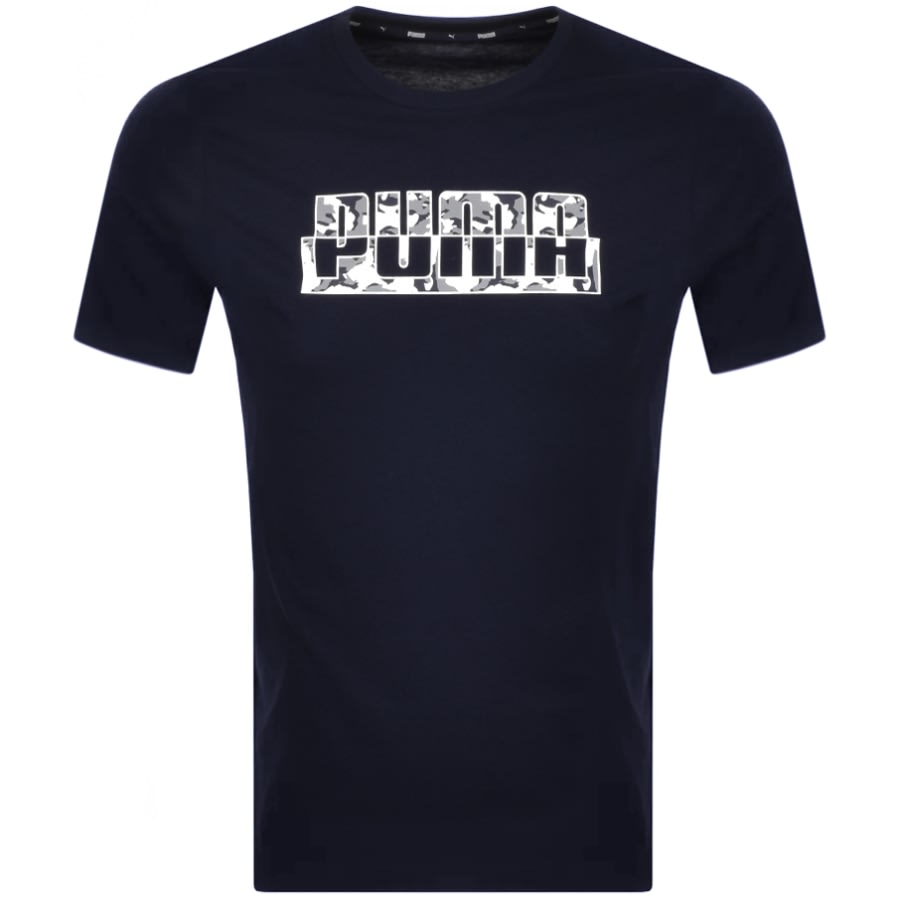 Alternative Image for ProductPuma Core Camouflage Logo T Shirt Navy1