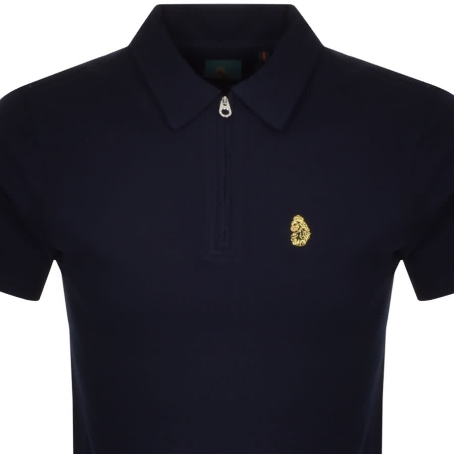 Alternative Image for ProductLuke 1977 Royal Palm Half Zip Polo T Shirt Navy2