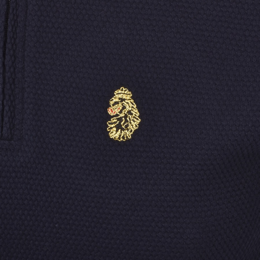Alternative Image for ProductLuke 1977 Royal Palm Half Zip Polo T Shirt Navy3