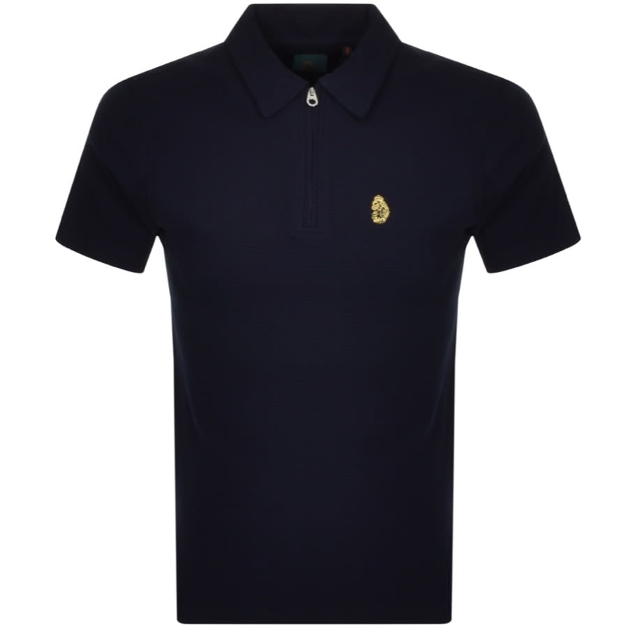 Alternative Image for ProductLuke 1977 Royal Palm Half Zip Polo T Shirt Navy1