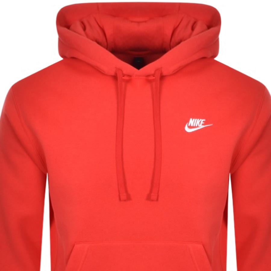 Alternative Image for ProductNike Club Hoodie Red2