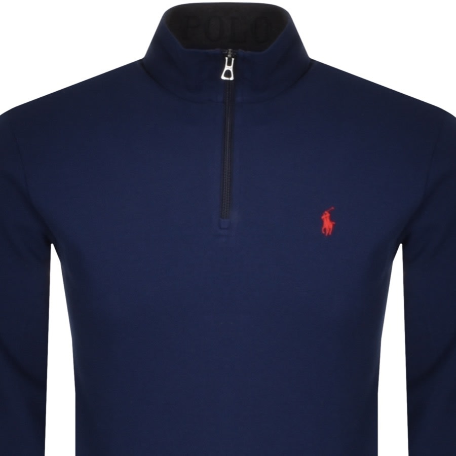 Alternative Image for ProductRalph Lauren Half Zip Sweatshirt Blue2