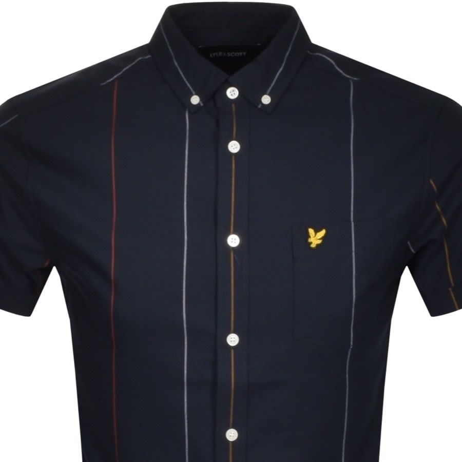 Alternative Image for ProductLyle And Scott Short Sleeved Oxford Shirt Navy2