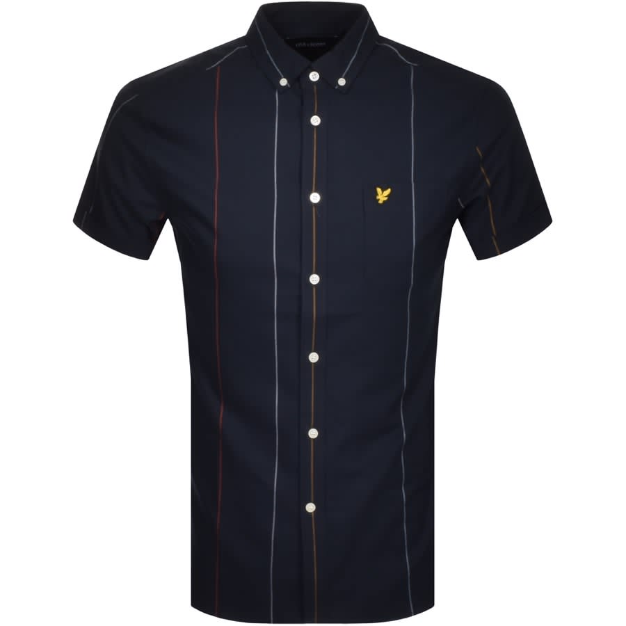 Alternative Image for ProductLyle And Scott Short Sleeved Oxford Shirt Navy1