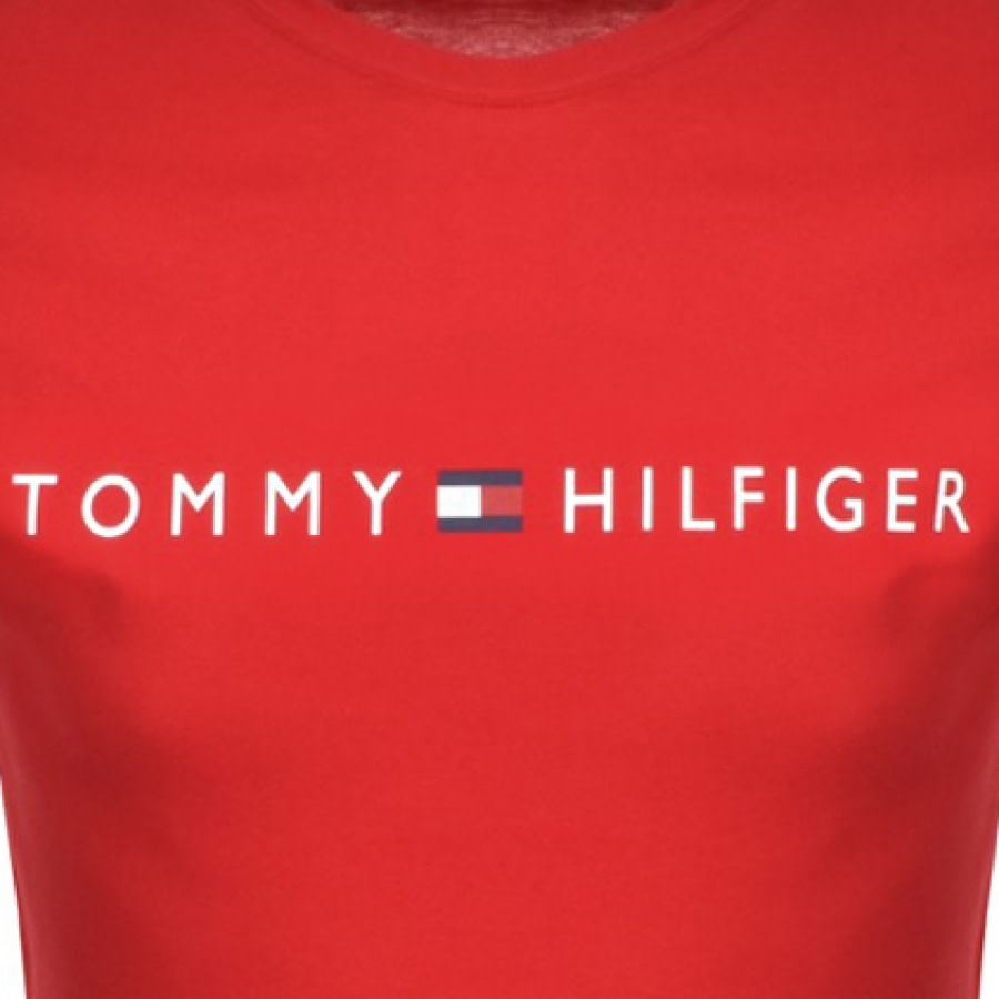 Alternative Image for ProductTommy Hilfiger Logo T Shirt Red3